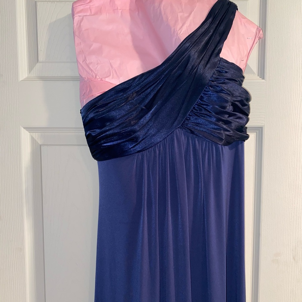 David’s Bridal Long Navy Dress